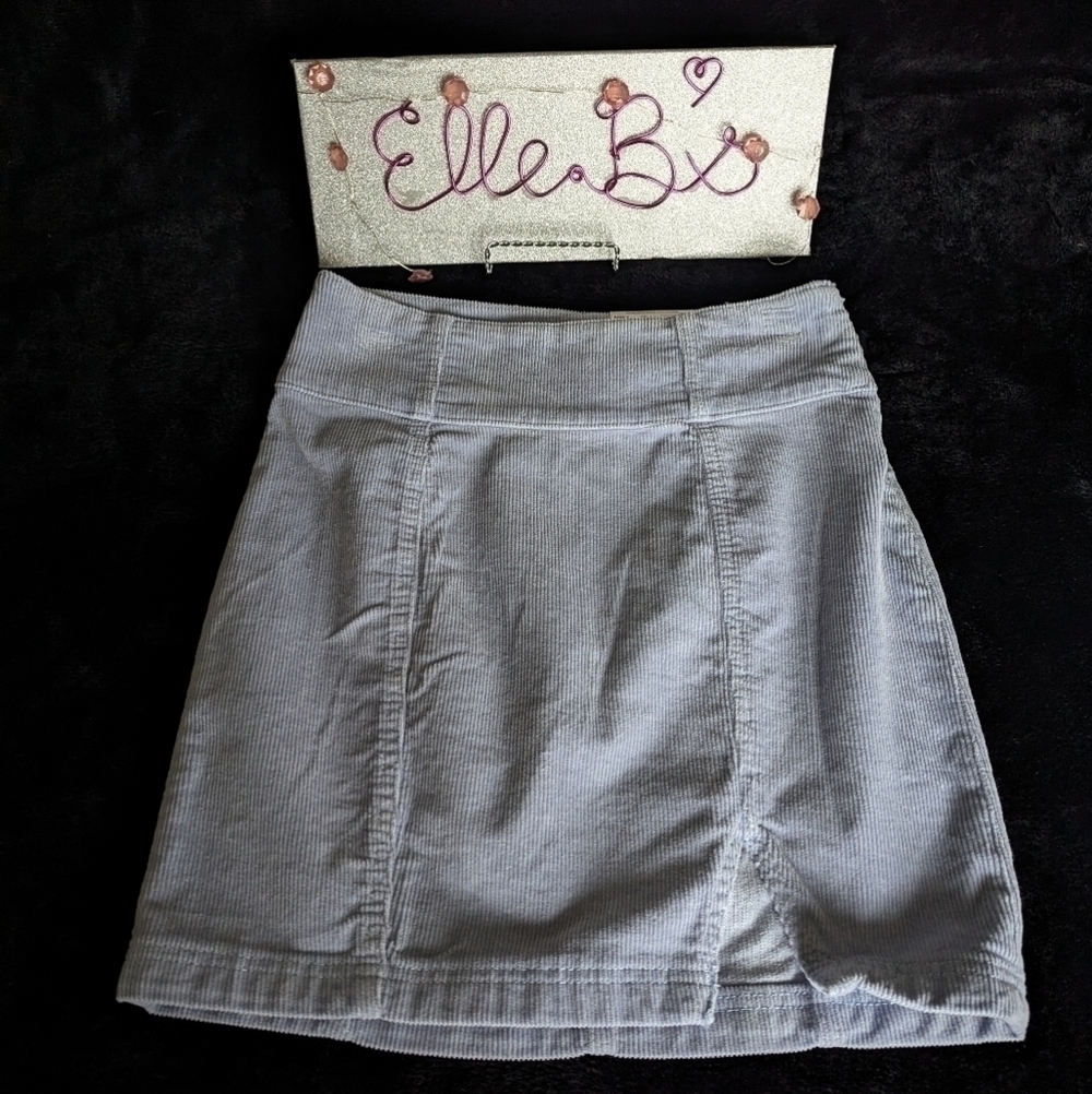 Corduroy High Rise Mini Skirt